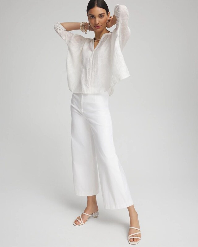 Black Label Button Up Cape Hem Top - image 2